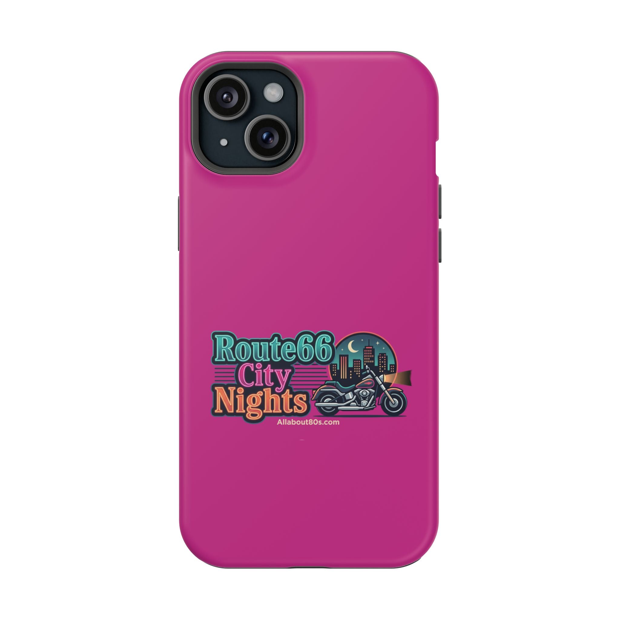 Phone Case — 'Route 66 City Nights' Magnetic Impact-Resistant Case