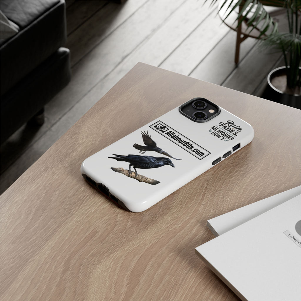 Raven Flight Phone Case — Protective iPhone Case with Black Crow Design
