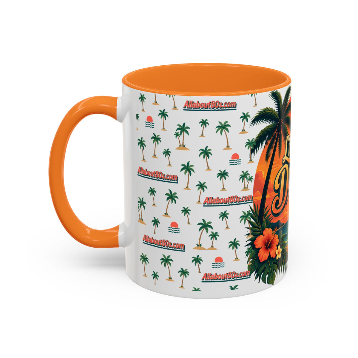 Live Your Dreams Tropical Sunset Mug