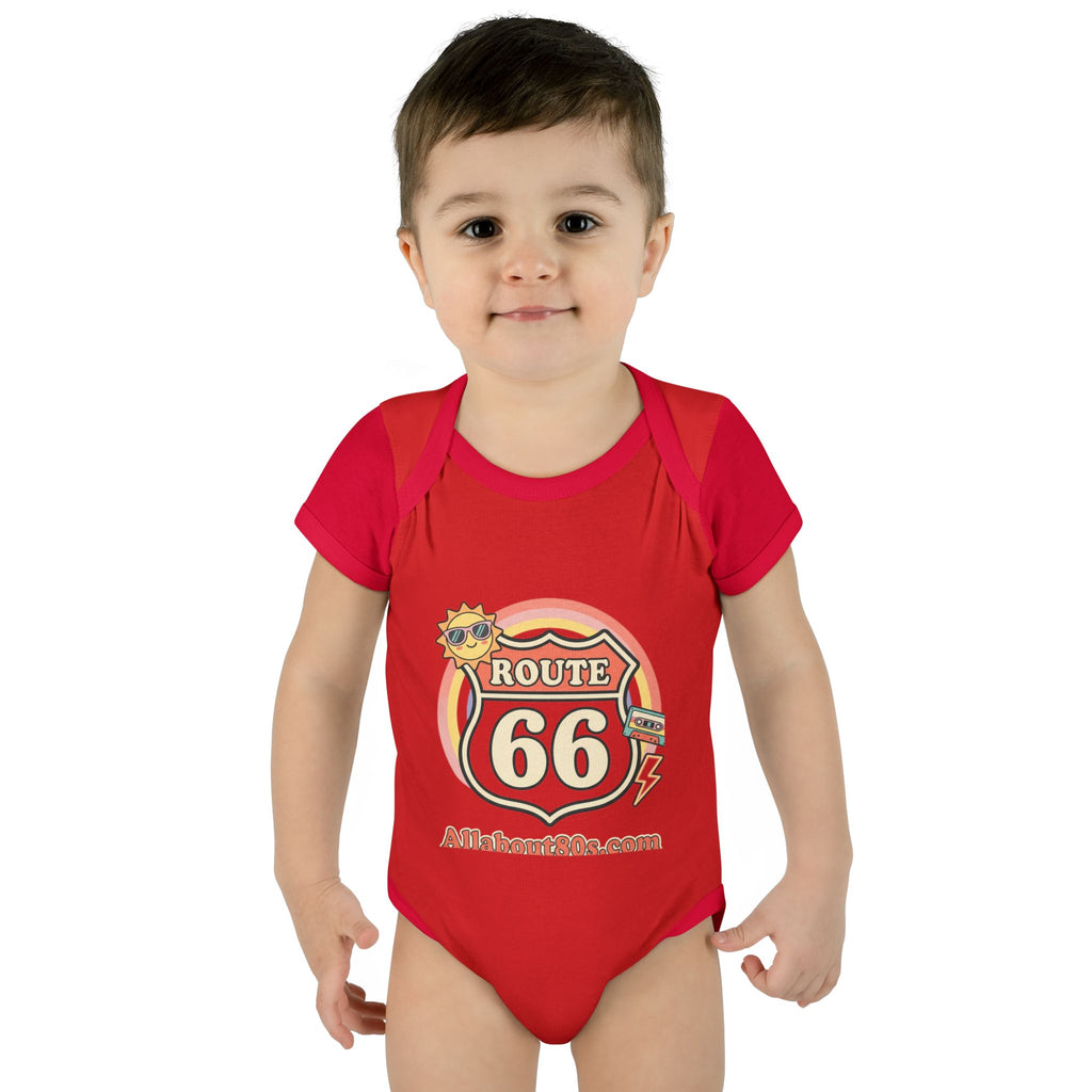 Route 66 Baby Bodysuit – Retro Travel Infant Onesie