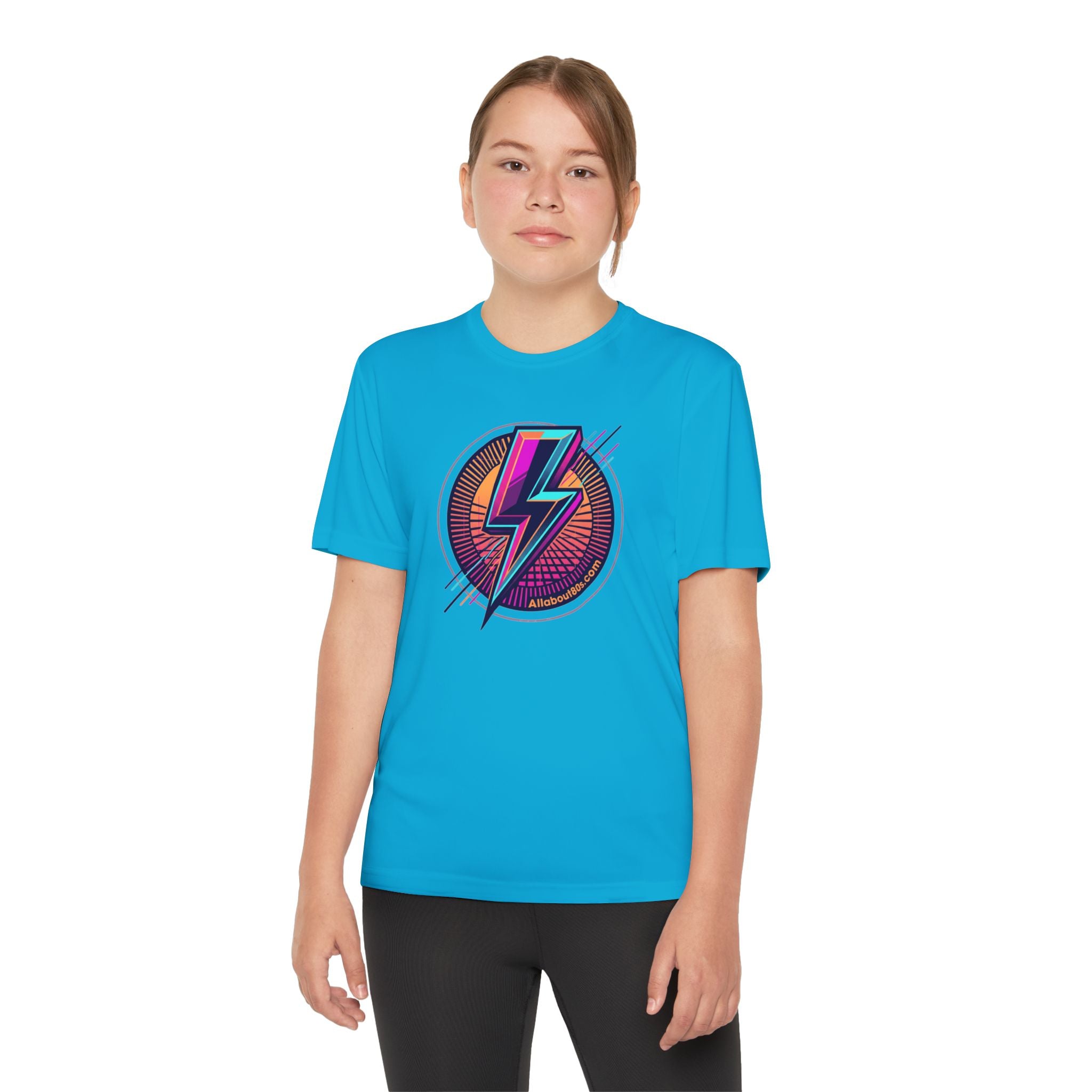Youth Lightning Bolt Tee – Retro 80s AllAbout80s.com Graphic Shirt