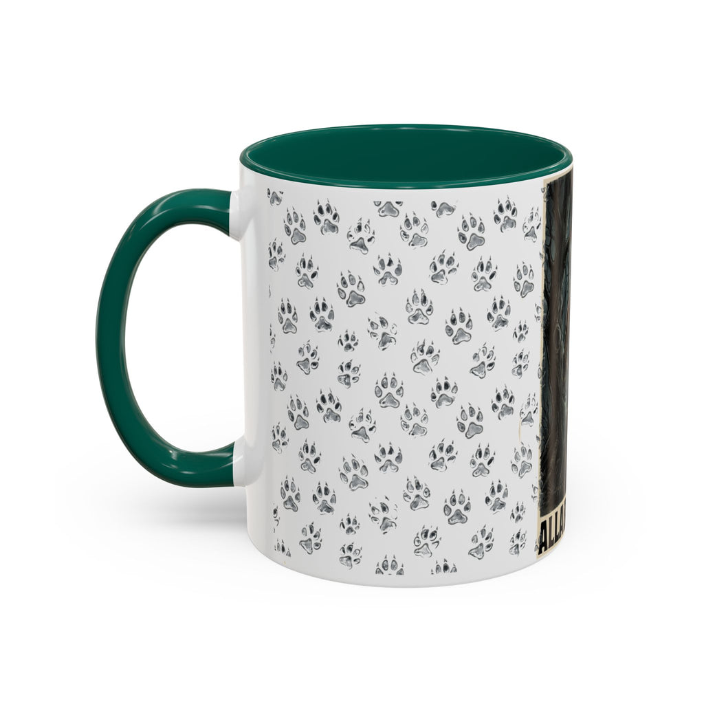 Werewolf Pawprint Mug — Gothic Moonlit Monster Coffee Cup (11oz & 15oz)