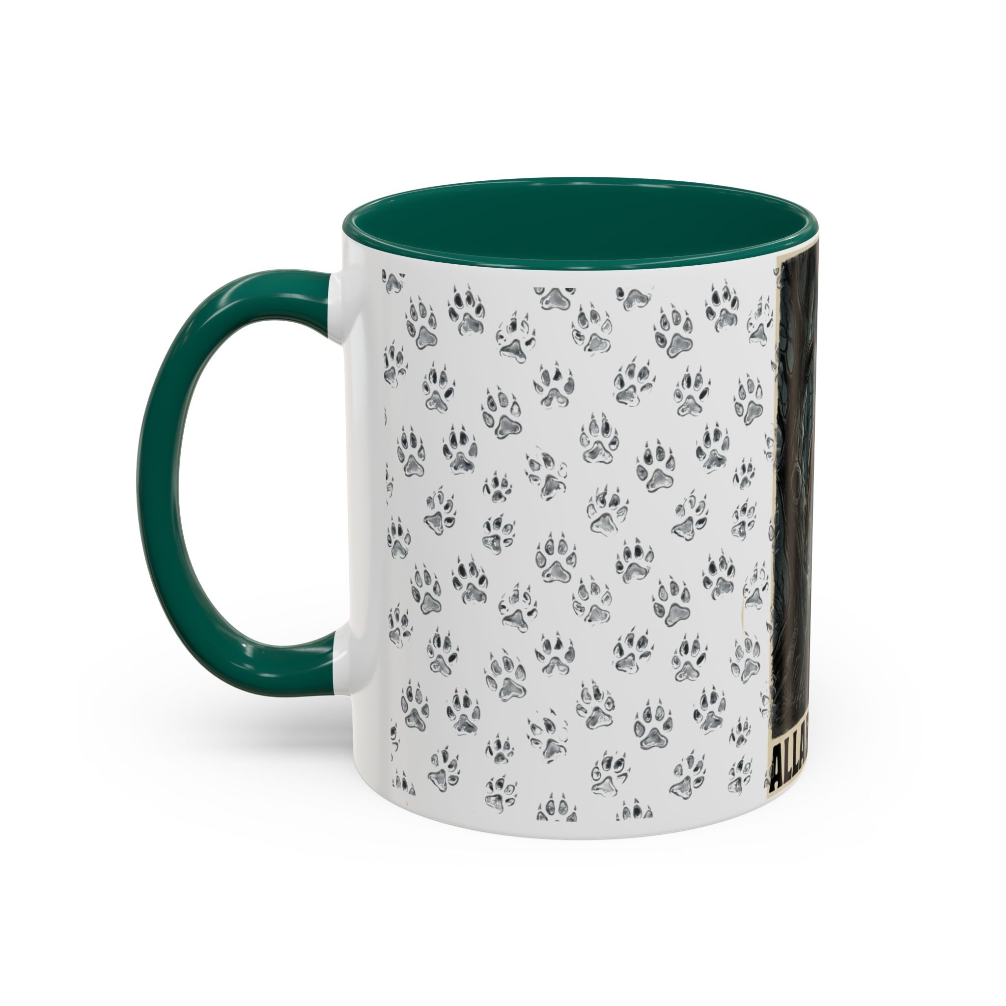 Werewolf Pawprint Mug — Gothic Moonlit Monster Coffee Cup (11oz & 15oz)