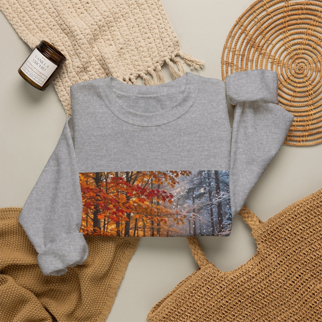AllAbout80s Autumn Forest Crewneck Sweatshirt