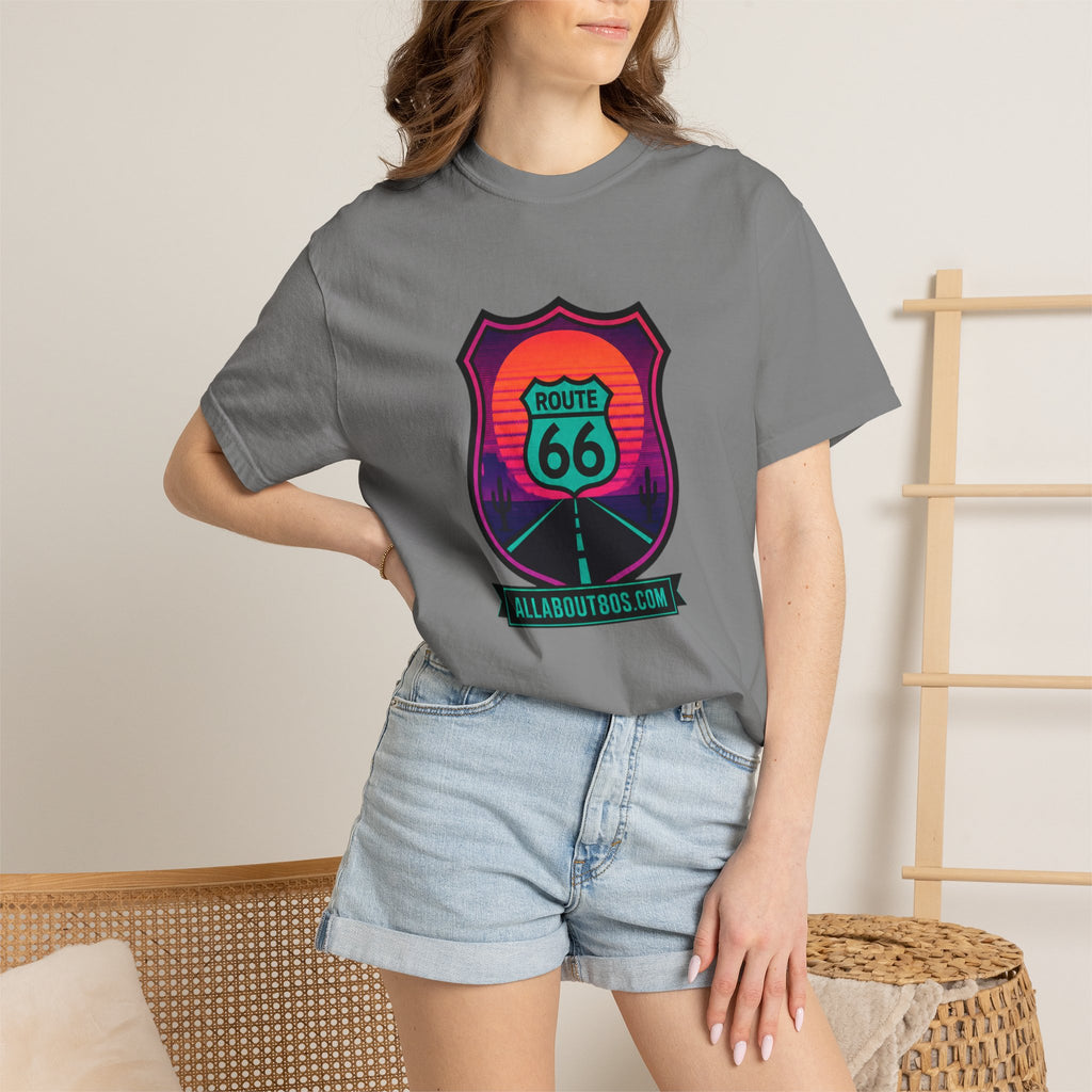 Route 66 Sunset T‑Shirt — Retro Roadtrip Graphic Tee
