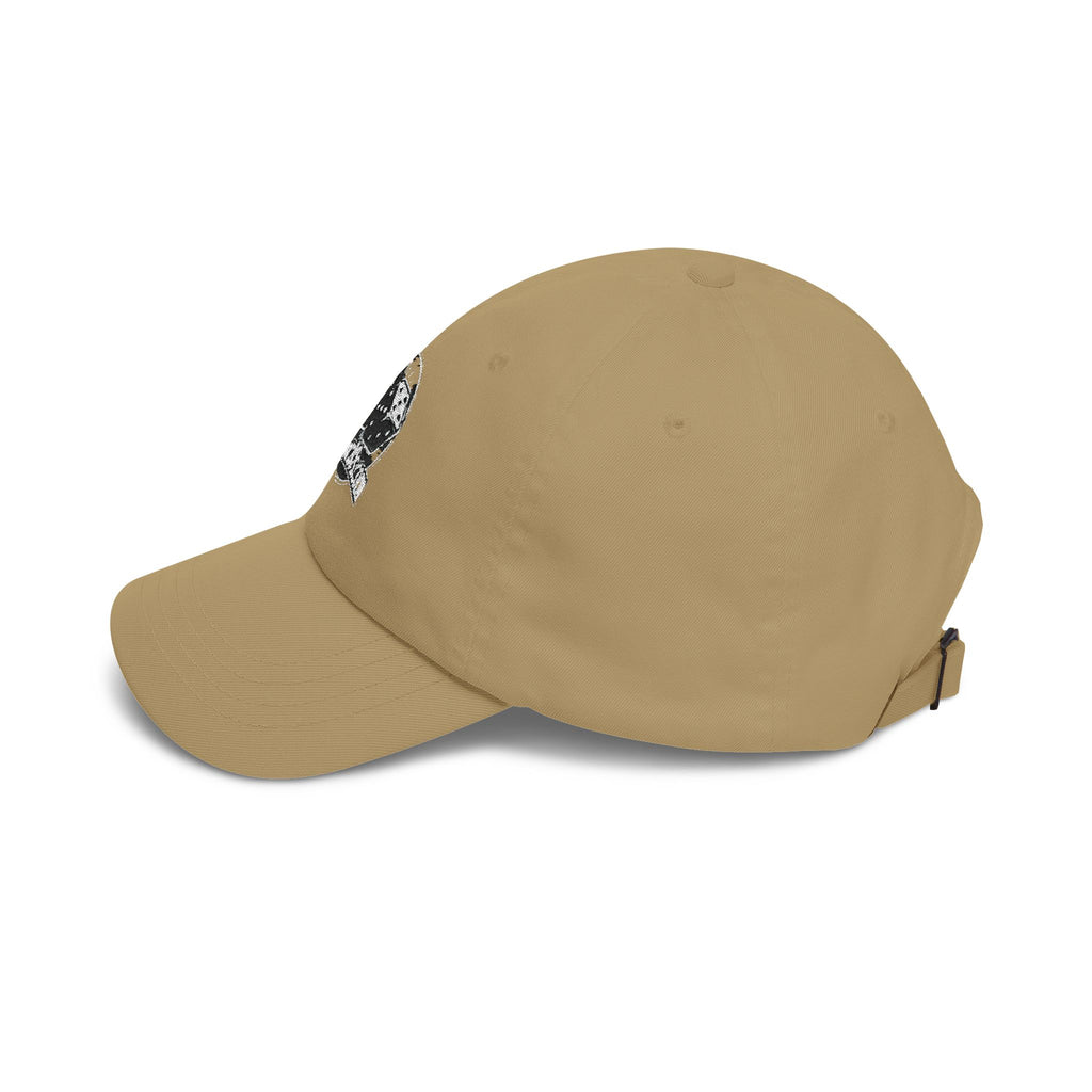 Dad Cap with Vintage Dice Skull Embroidery - Retro Gamer Trucker Hat