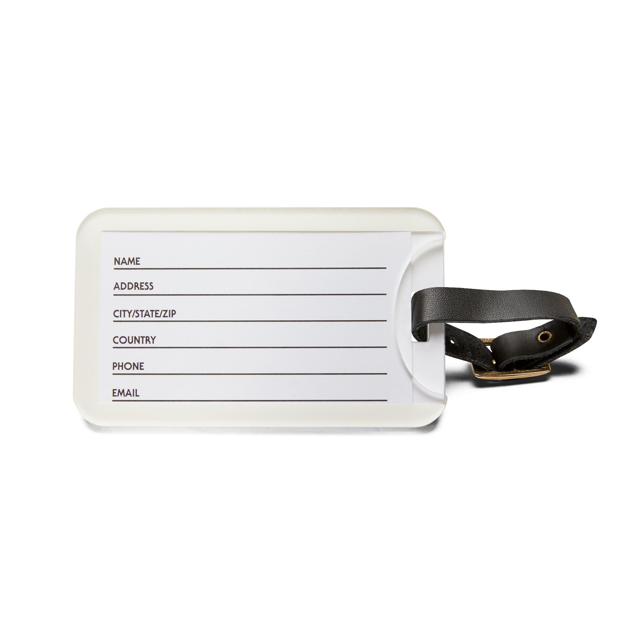 Route 66 'Cool Breeze in My Hair' Luggage Tag — Retro Motorcycle Travel ID