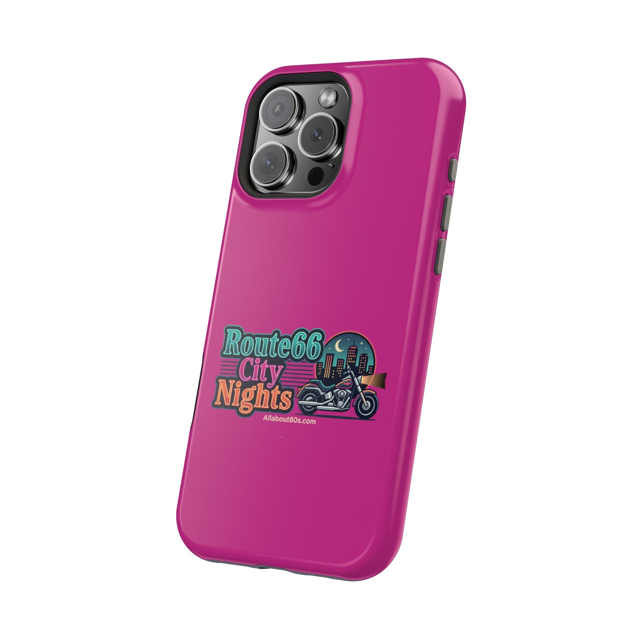 Phone Case — 'Route 66 City Nights' Magnetic Impact-Resistant Case