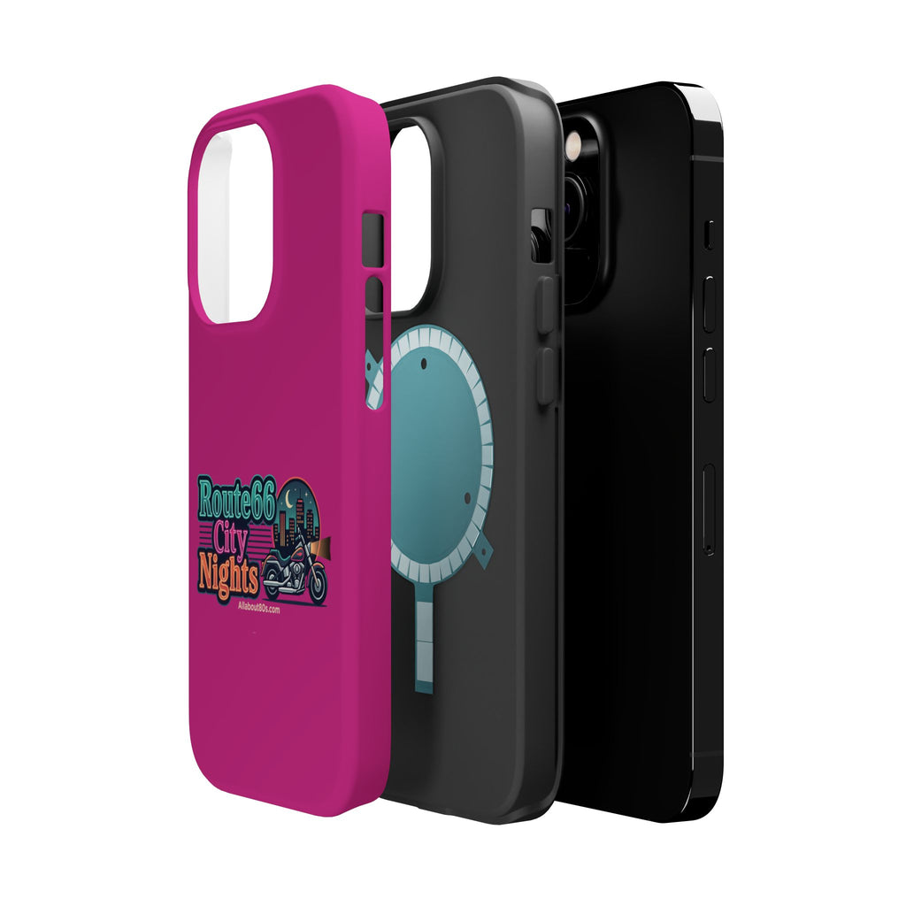 Phone Case — 'Route 66 City Nights' Magnetic Impact-Resistant Case