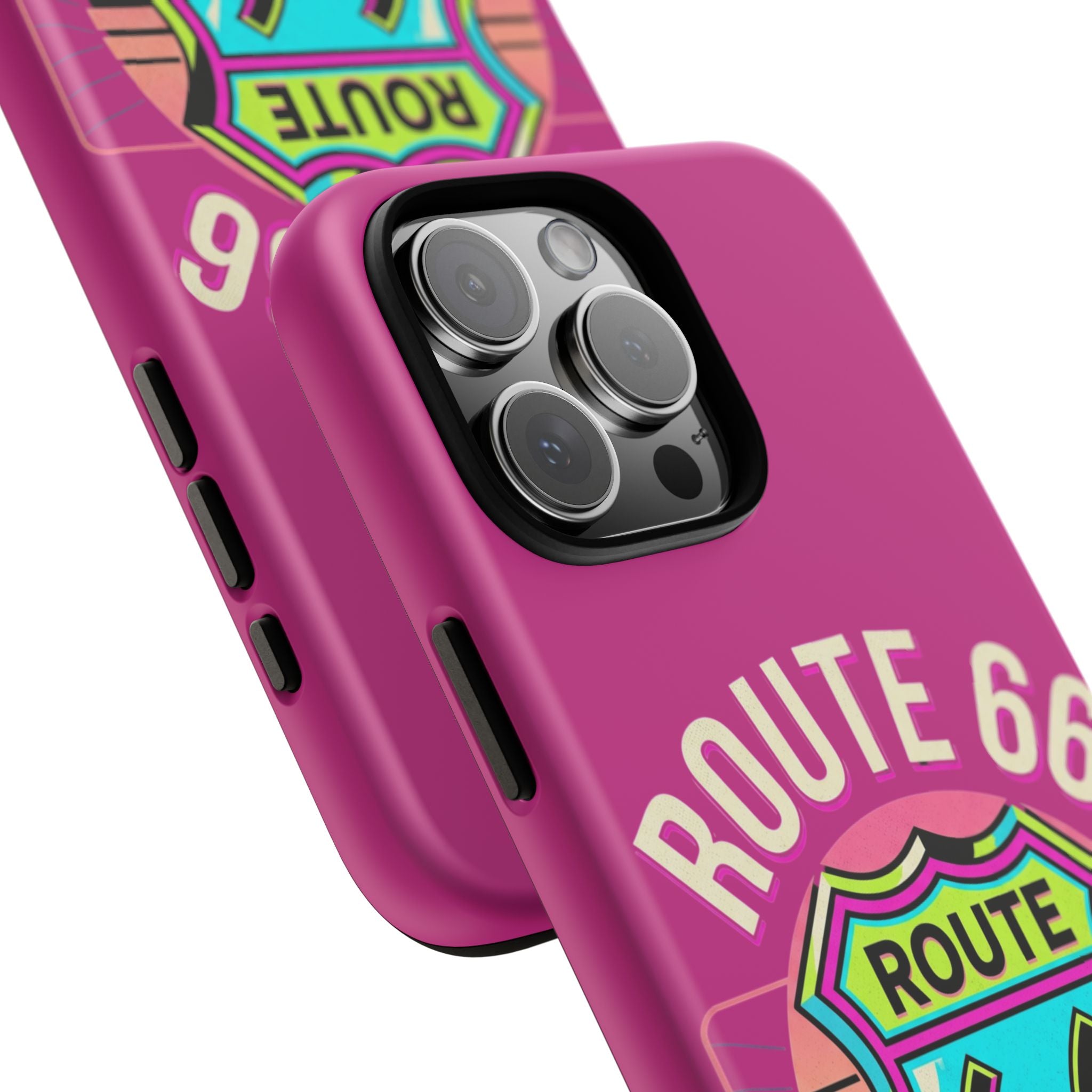 Route 66 Phone Case — Retro Neon Road Trip iPhone Cover