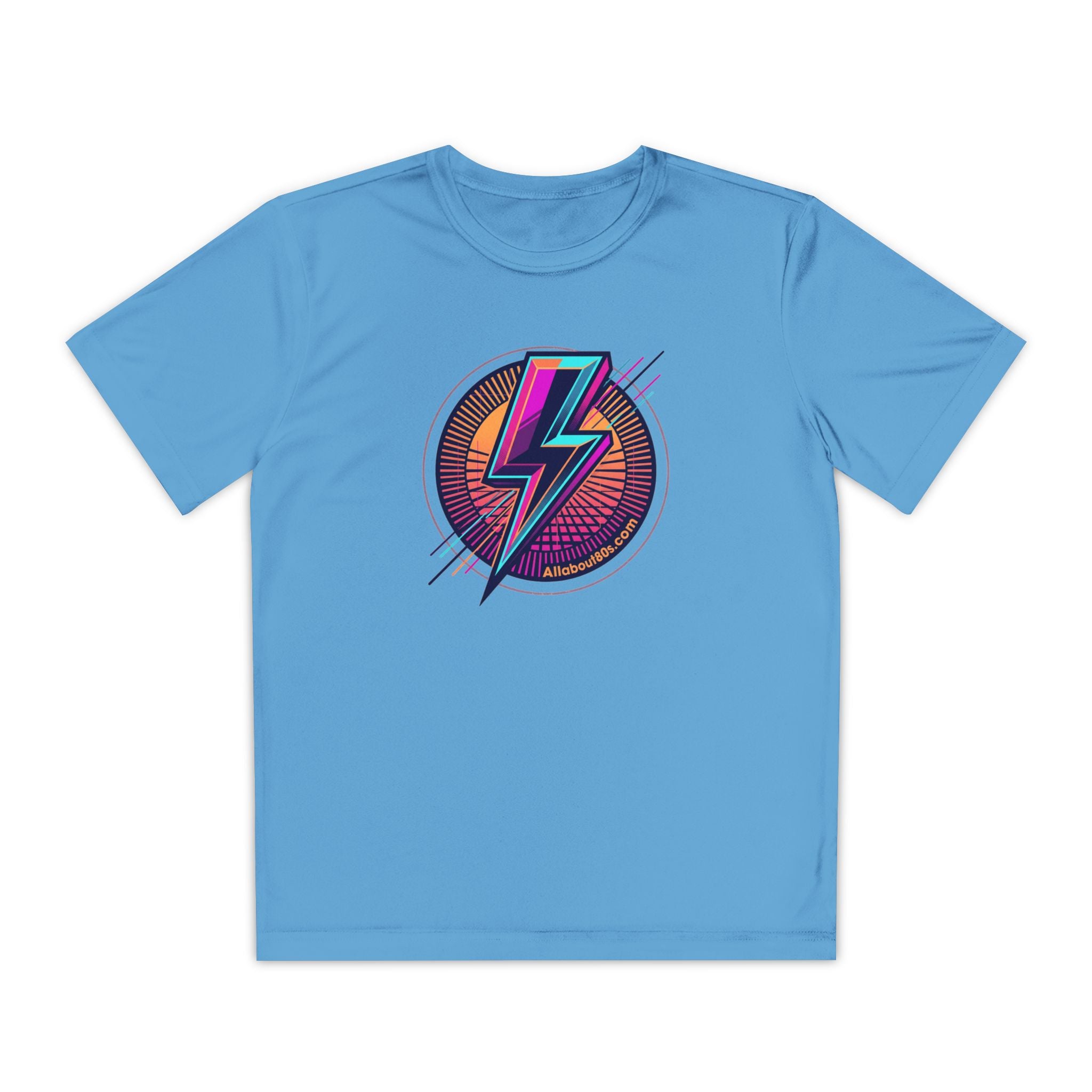 Youth Lightning Bolt Tee – Retro 80s AllAbout80s.com Graphic Shirt