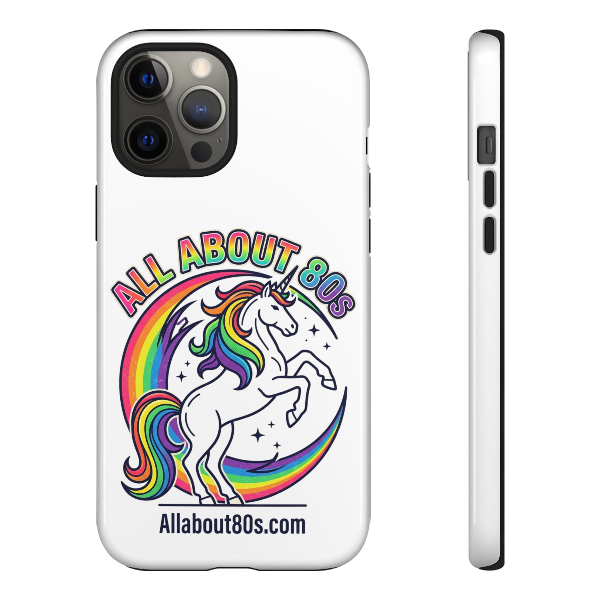 All About 80s Rainbow Unicorn Phone Case