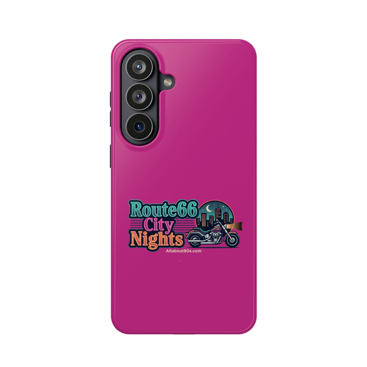 Phone Case — 'Route 66 City Nights' Magnetic Impact-Resistant Case