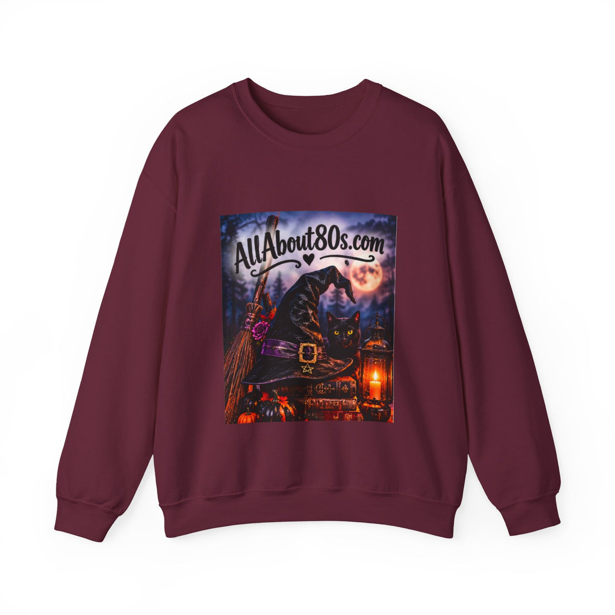 80s Witch Retro Sweatshirt — AllAbout80s.com Halloween Crewneck