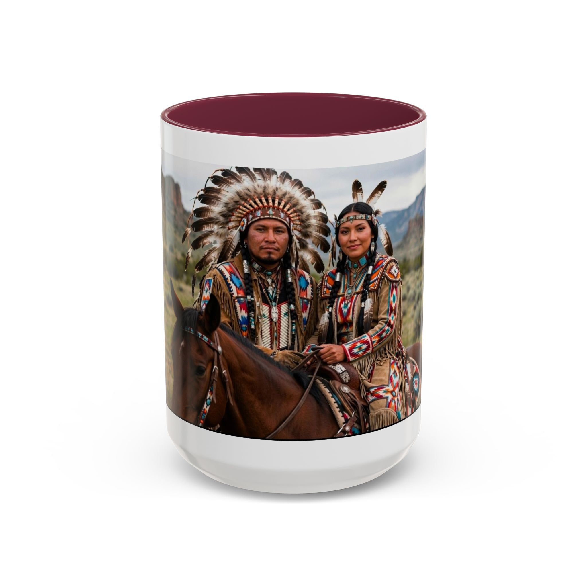 Native American Couple Photo Coffee Mug (11oz/15oz)