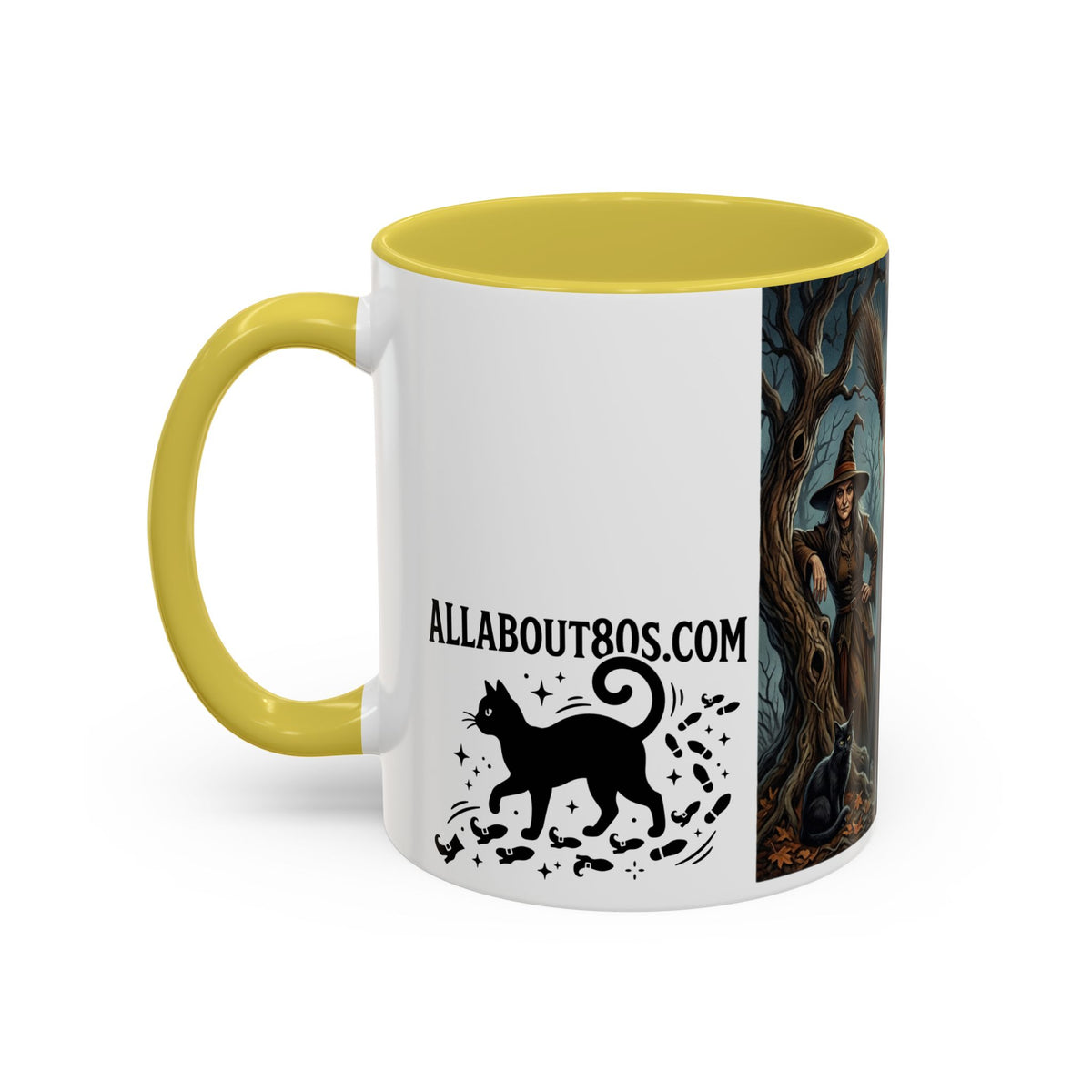 Witches Night Ceramic Mug — Spooky Witch Coven Halloween Coffee Cup (11oz/15oz)