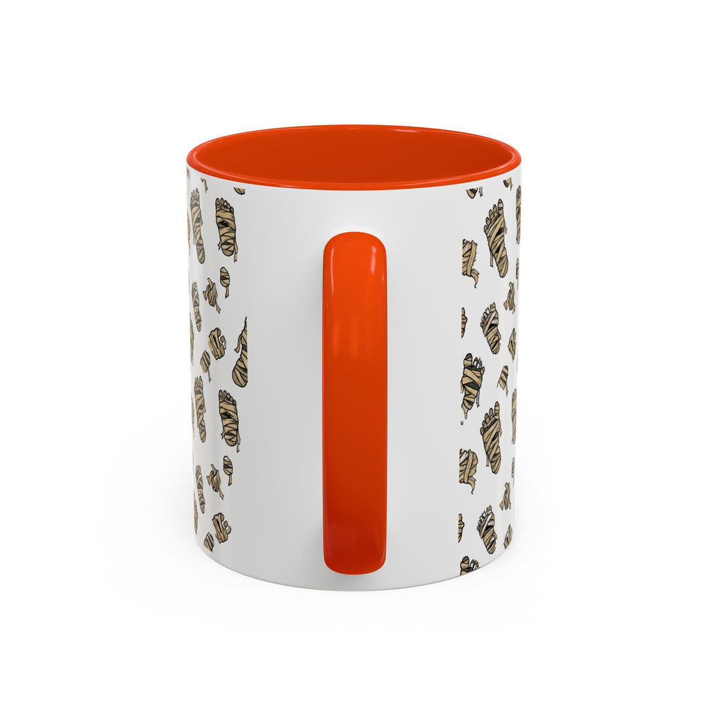 Mummy Pattern Coffee Mug (11oz & 15oz) – Retro Monster Tea Cup with AllAbout80s.com Design