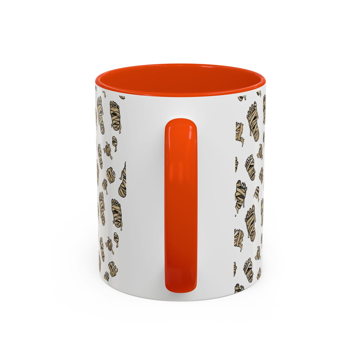 Mummy Pattern Coffee Mug (11oz & 15oz) – Retro Monster Tea Cup with AllAbout80s.com Design