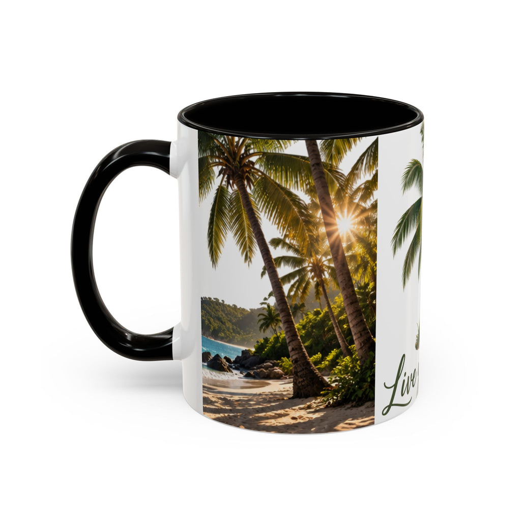 Live Your Dreams Palm Tree Mug