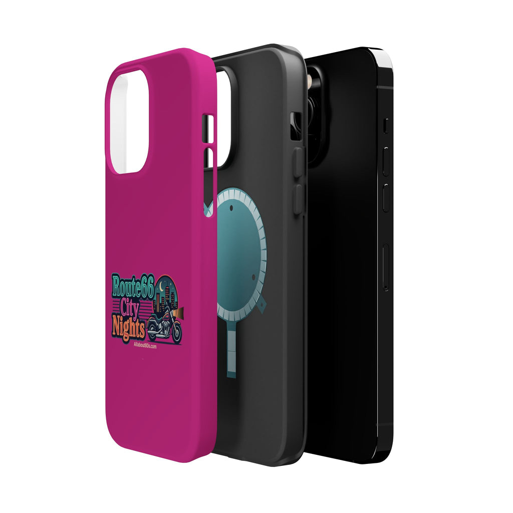 Phone Case — 'Route 66 City Nights' Magnetic Impact-Resistant Case