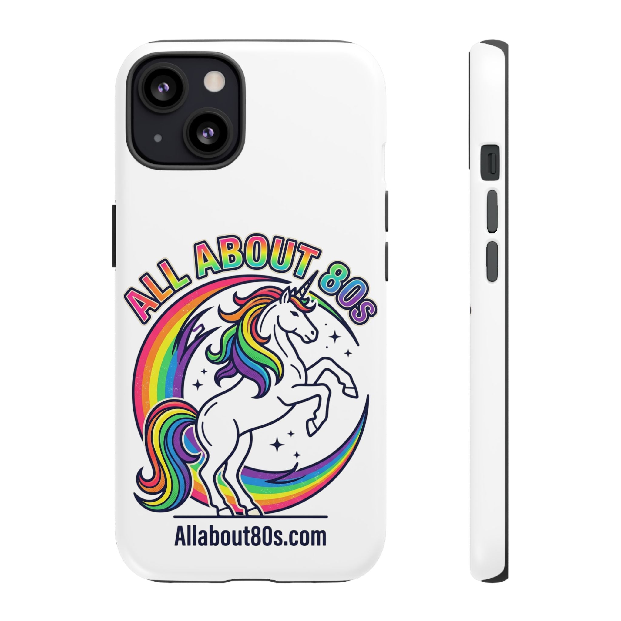 All About 80s Rainbow Unicorn Phone Case