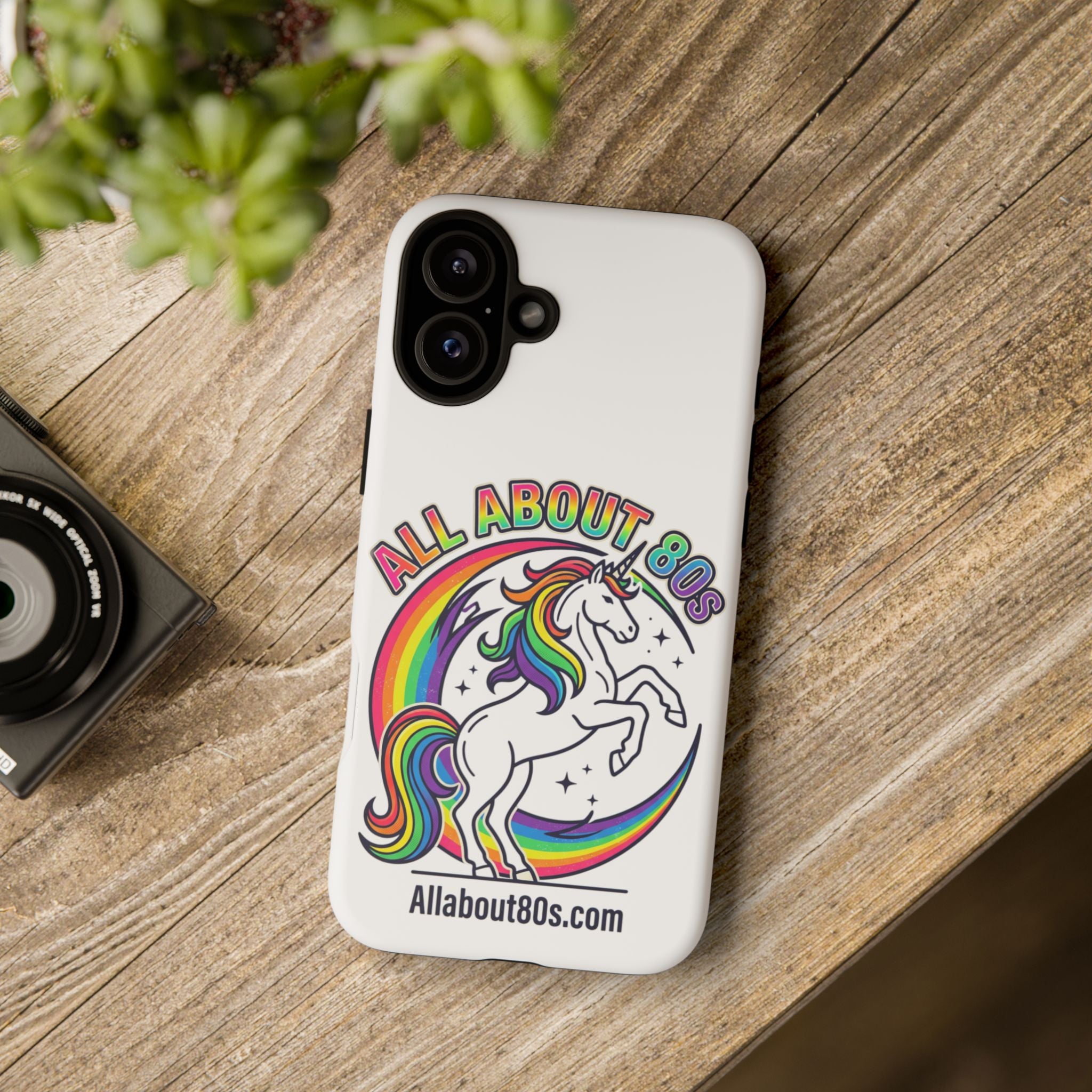 All About 80s Rainbow Unicorn Phone Case
