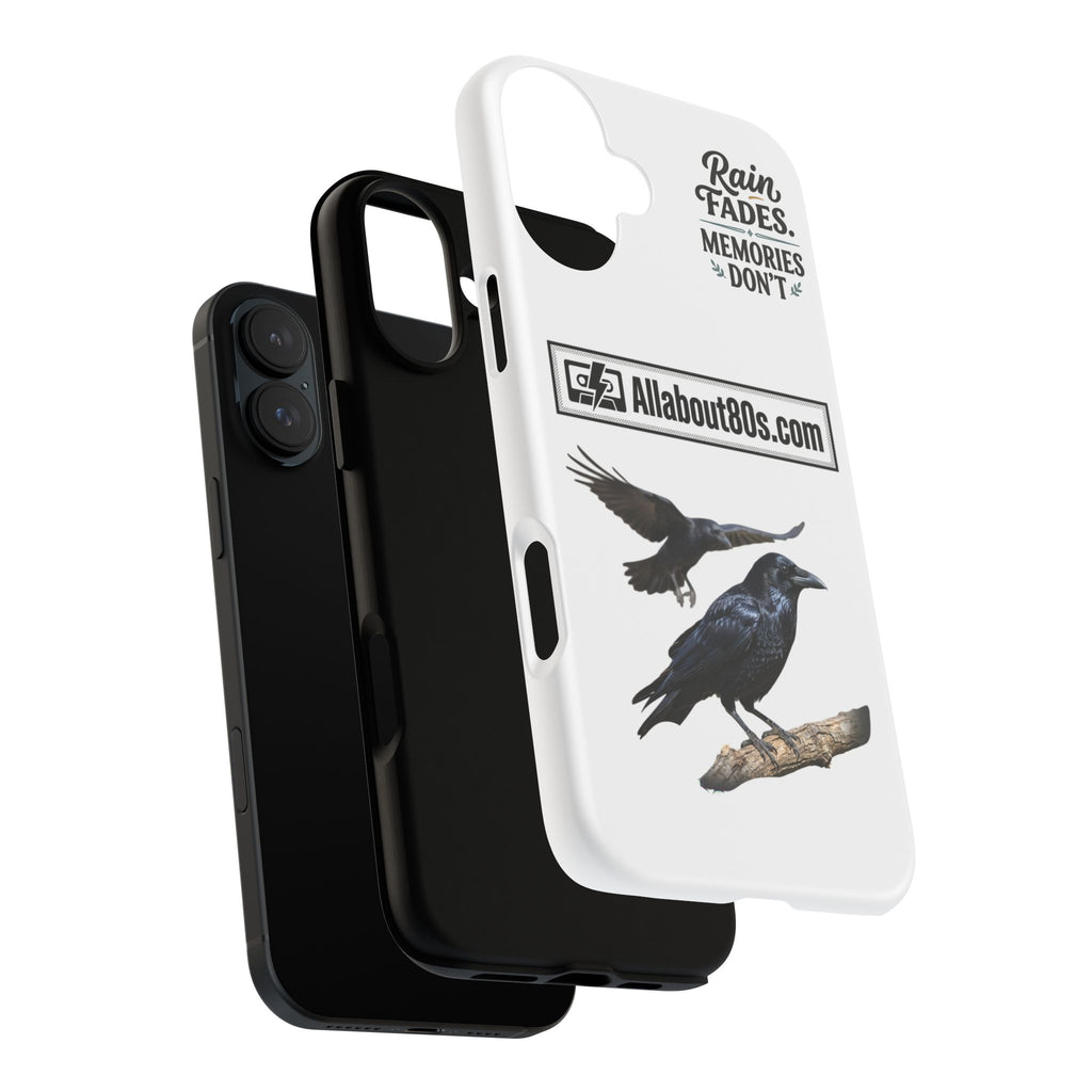 Raven Flight Phone Case — Protective iPhone Case with Black Crow Design