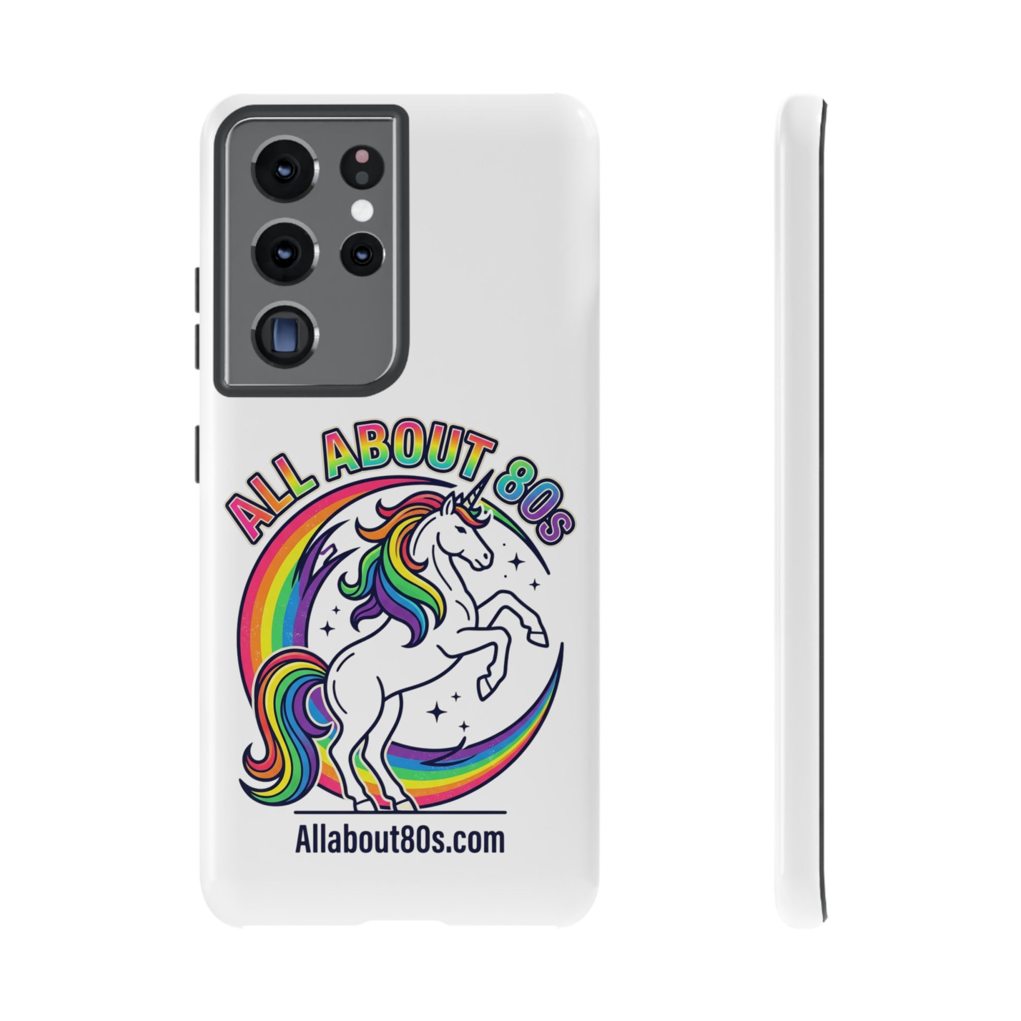 All About 80s Rainbow Unicorn Phone Case