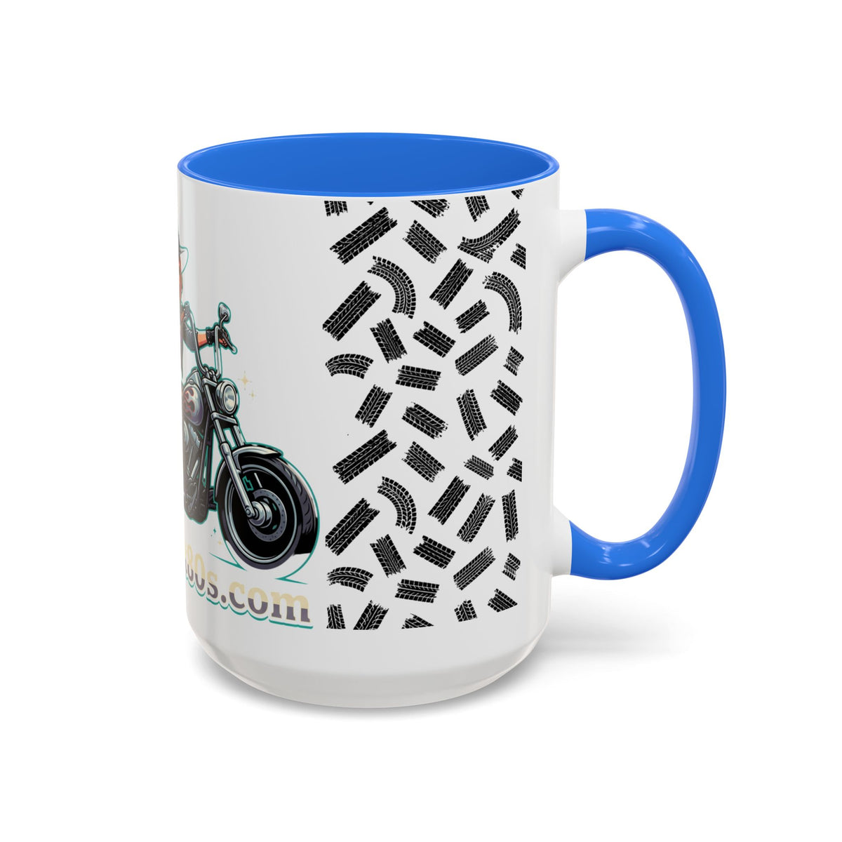 Witch Motorcycle Mug — Red-Haired Biker Witch Ceramic Coffee Cup