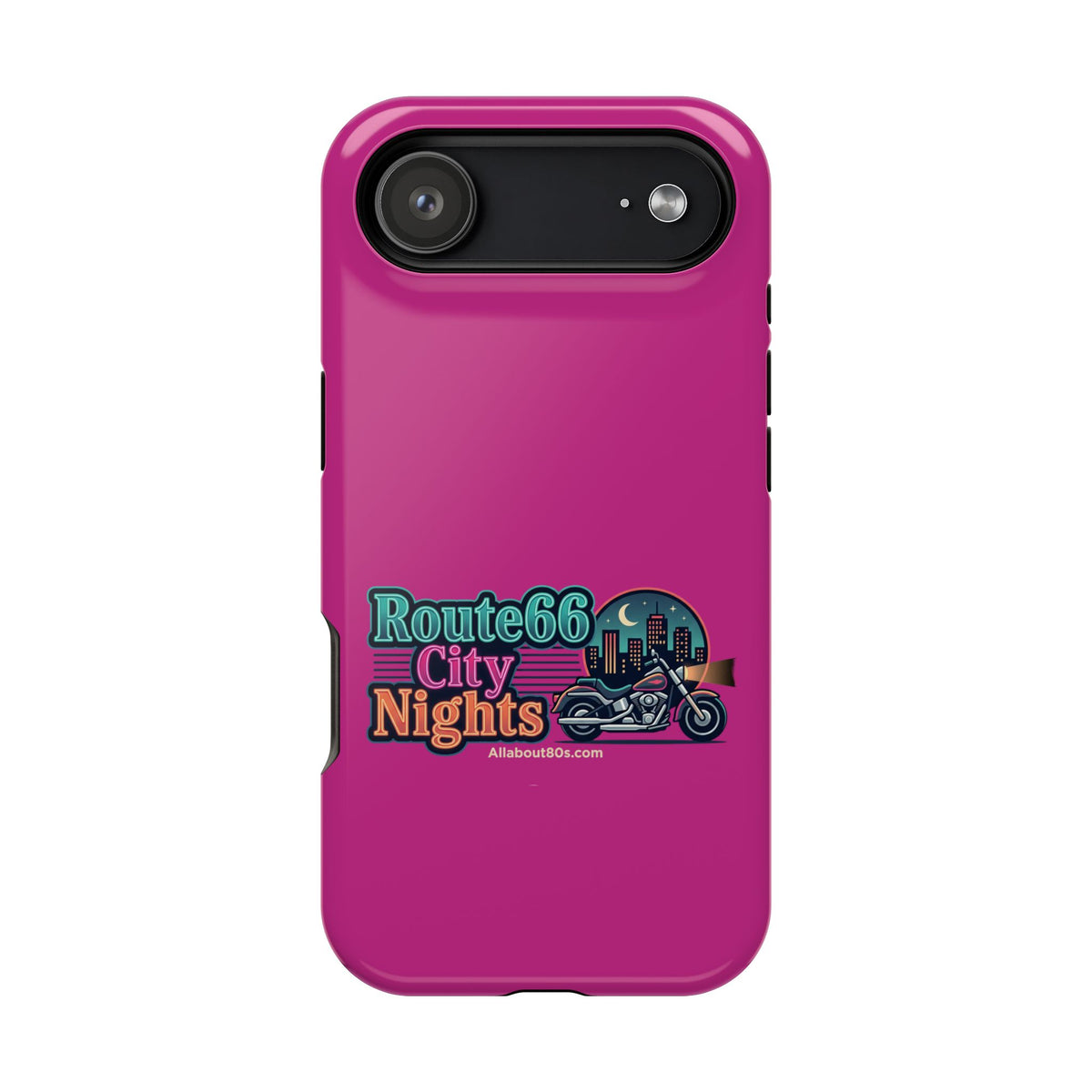 Phone Case — 'Route 66 City Nights' Magnetic Impact-Resistant Case