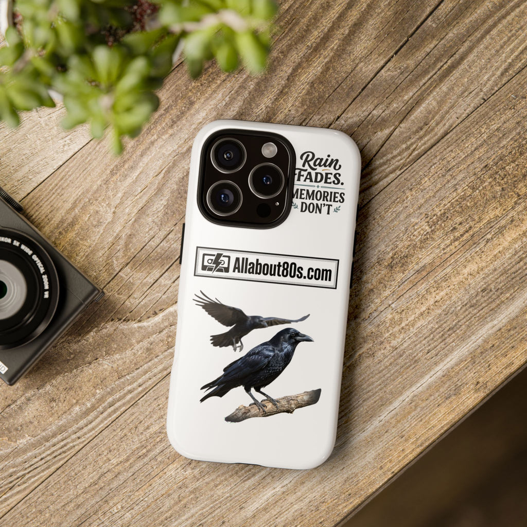 Raven Flight Phone Case — Protective iPhone Case with Black Crow Design