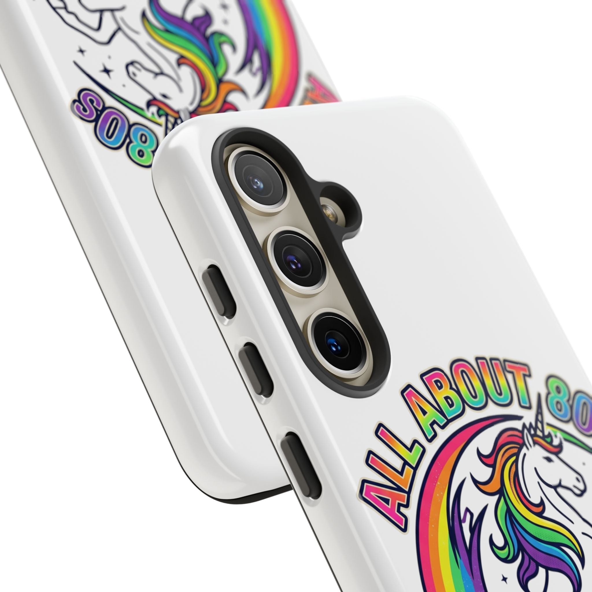 All About 80s Rainbow Unicorn Phone Case