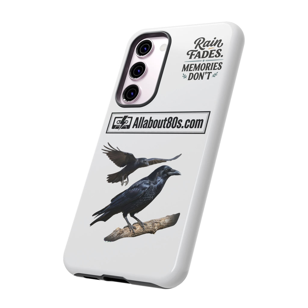 Raven Flight Phone Case — Protective iPhone Case with Black Crow Design