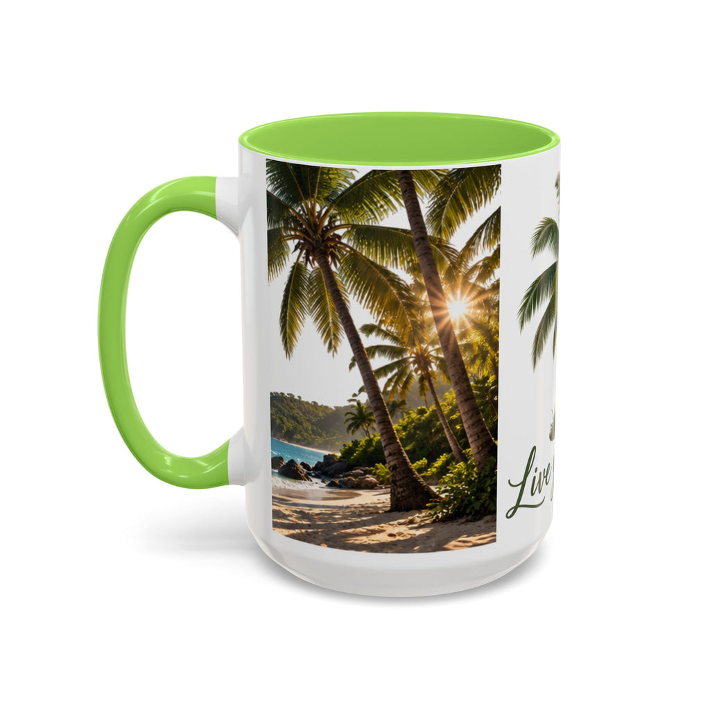 Live Your Dreams Palm Tree Mug
