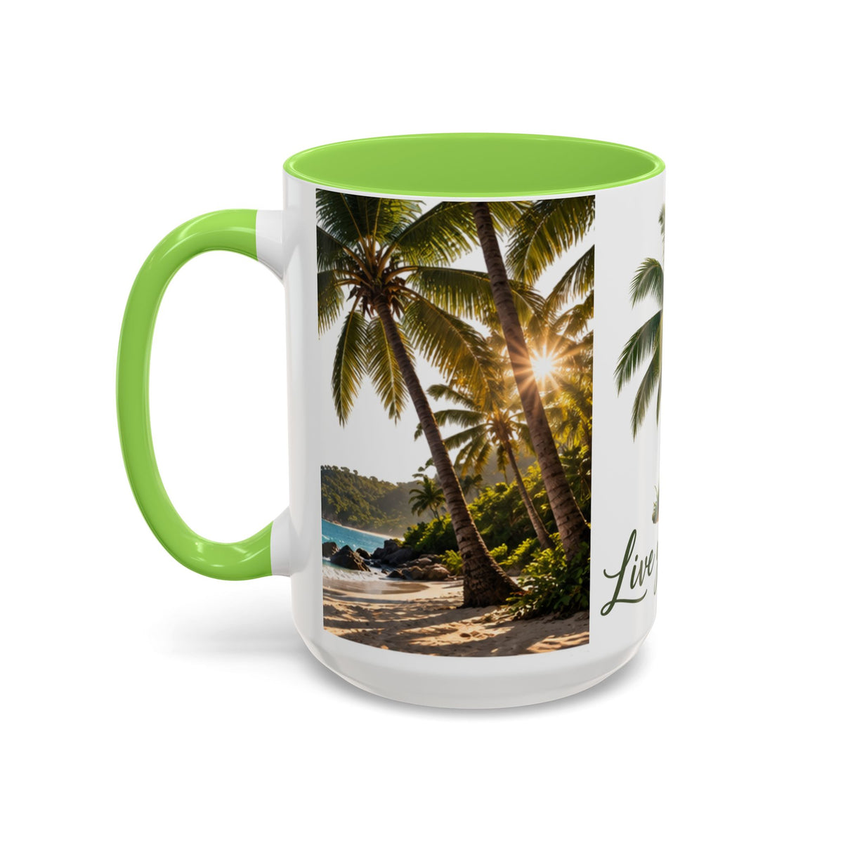 Live Your Dreams Palm Tree Mug