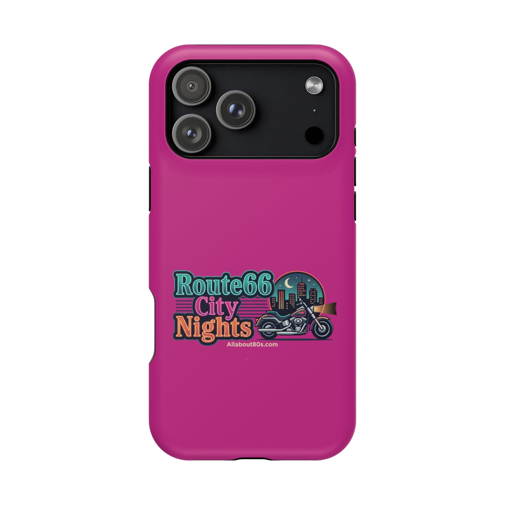 Phone Case — 'Route 66 City Nights' Magnetic Impact-Resistant Case