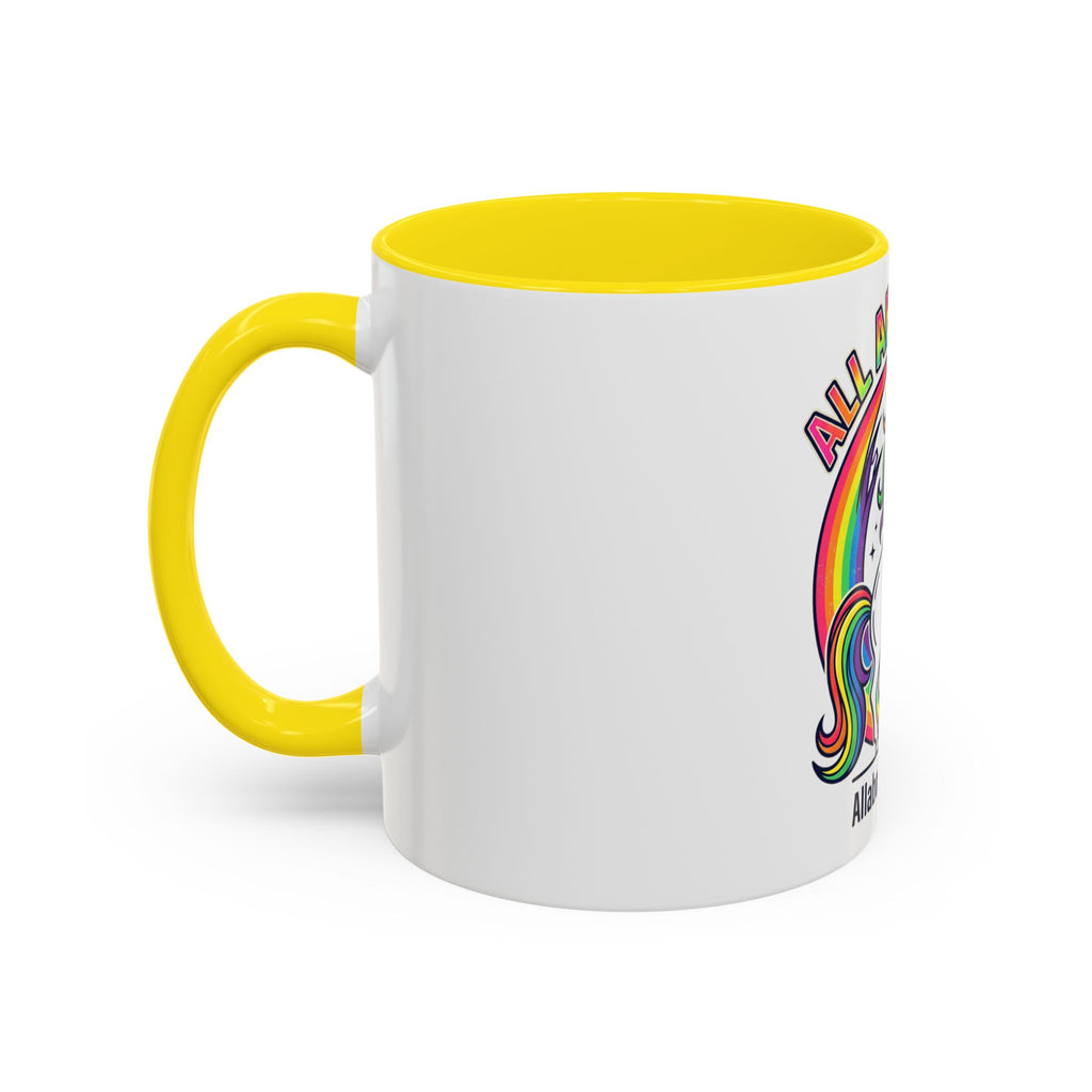 All About 80s Unicorn Rainbow Coffee Mug (11/15oz)