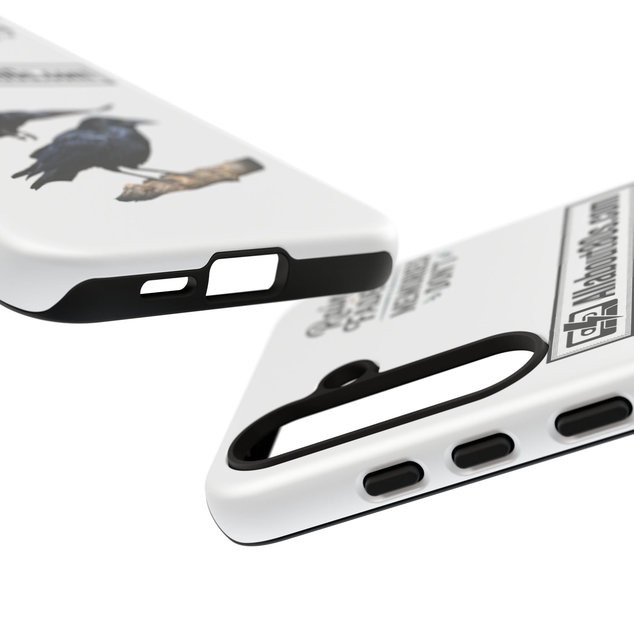 Raven Flight Phone Case — Protective iPhone Case with Black Crow Design