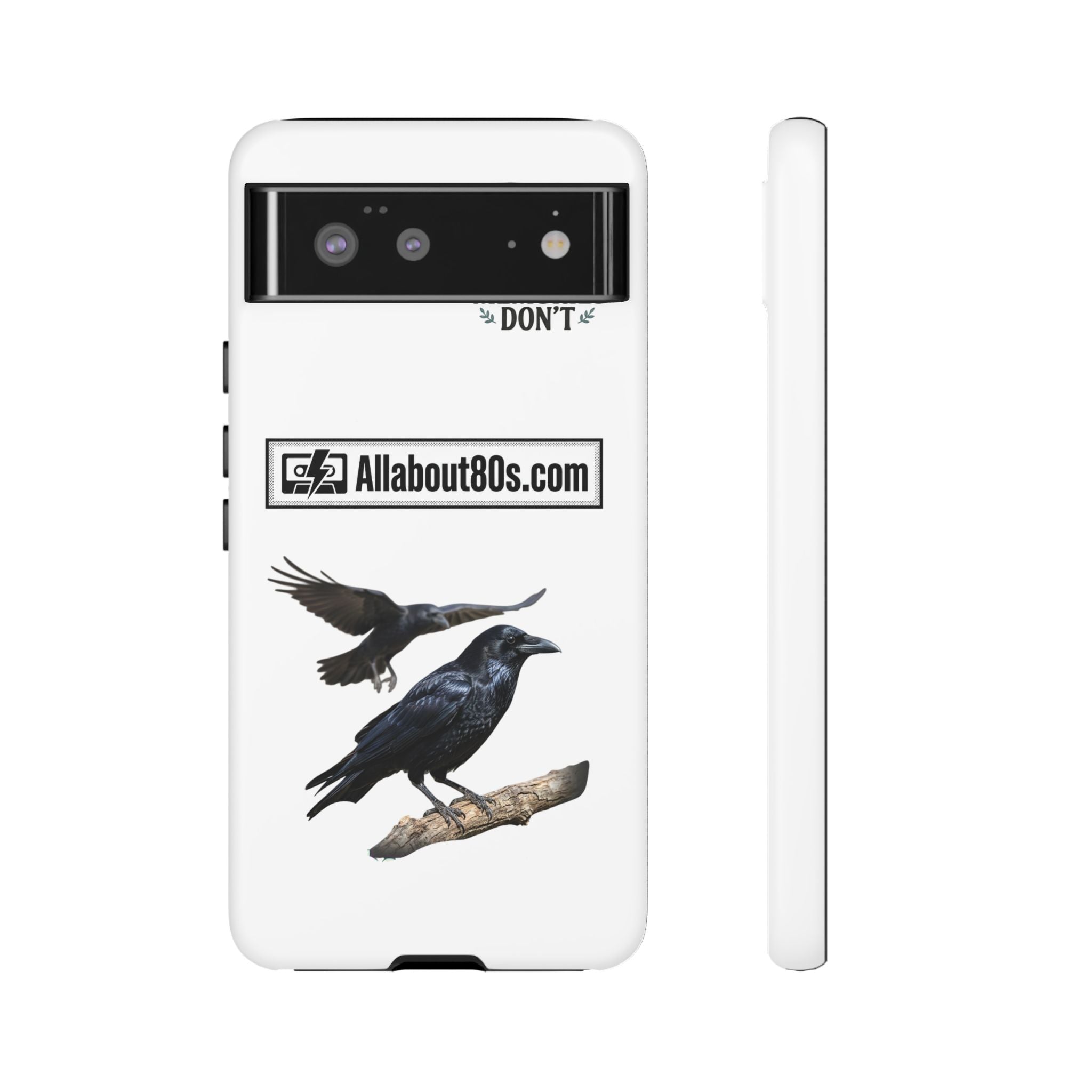 Raven Flight Phone Case — Protective iPhone Case with Black Crow Design