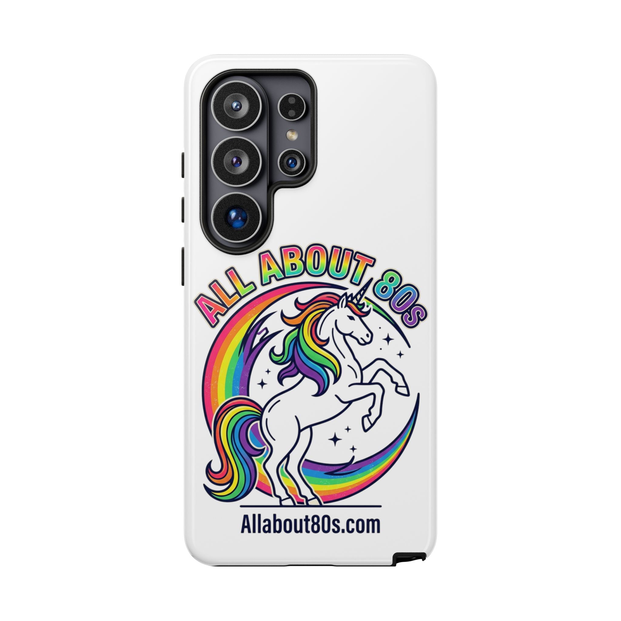 All About 80s Rainbow Unicorn Phone Case