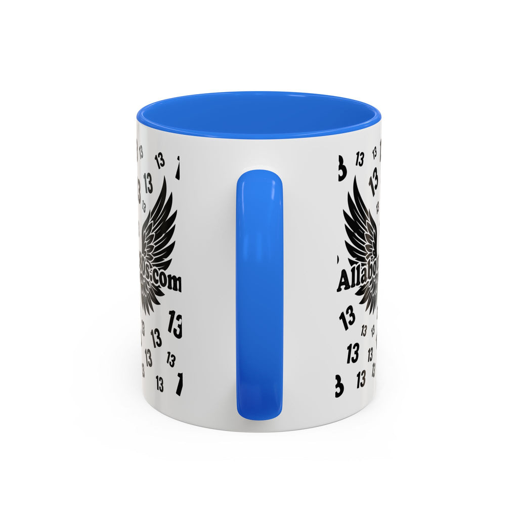 Number 13 Accent Mug — Bold Sports-Style Ceramic Coffee Cup (11oz/15oz)