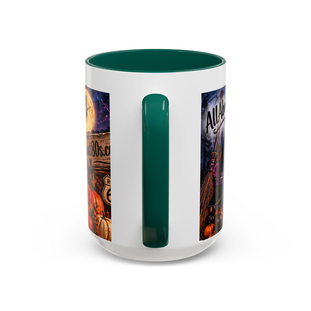 Halloween Witch Scene Coffee Mug — AllAbout80s.com Pumpkin & Moon 11oz/15oz