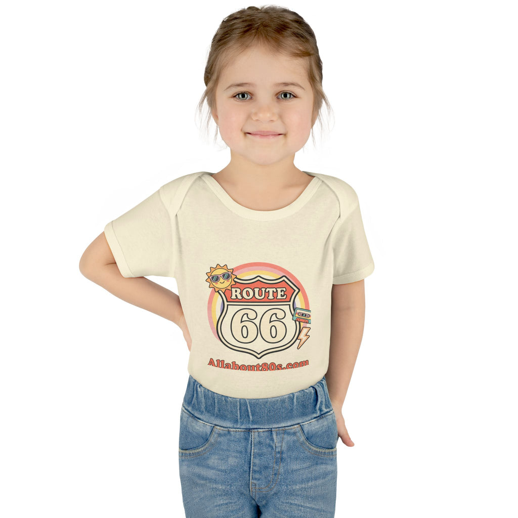Route 66 Baby Bodysuit – Retro Travel Infant Onesie