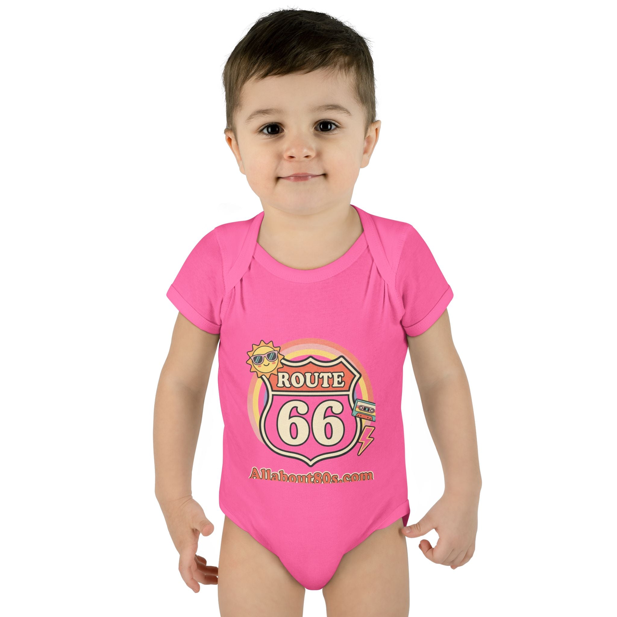Route 66 Baby Bodysuit – Retro Travel Infant Onesie