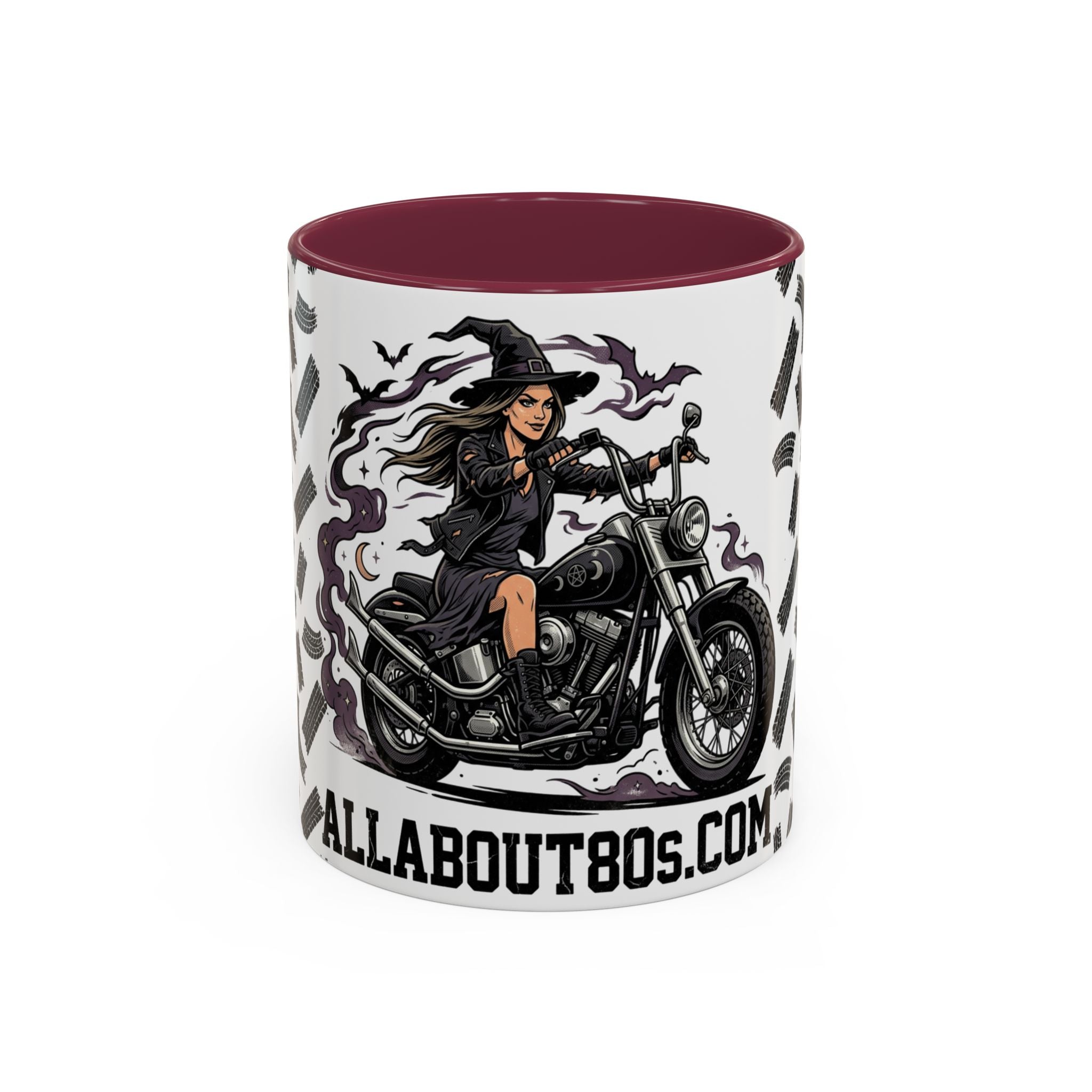 Witch Biker Mug – Motorcycle Witch Coffee Cup (11oz/15oz)
