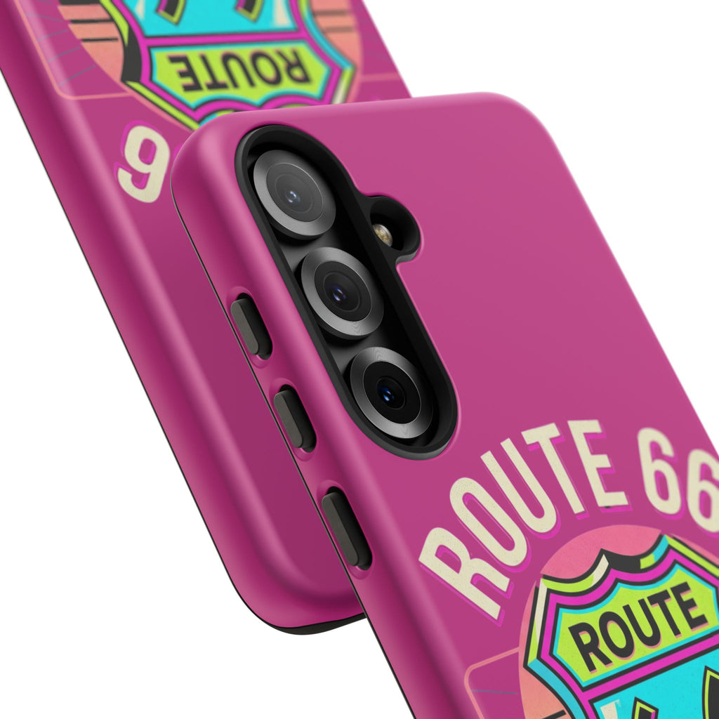 Route 66 Phone Case — Retro Neon Road Trip iPhone Cover