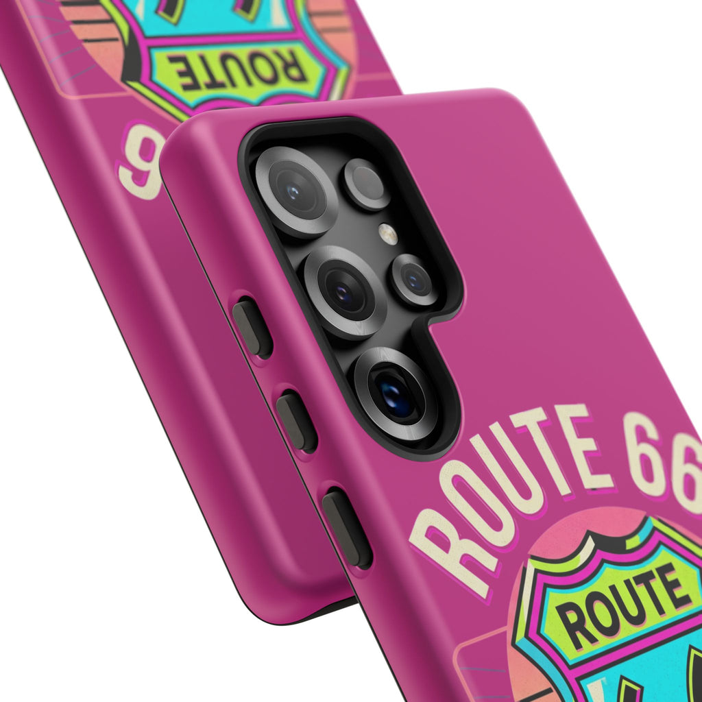 Route 66 Phone Case — Retro Neon Road Trip iPhone Cover