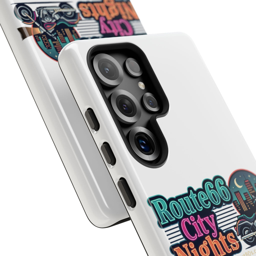 Phone Case — Route 66 City Nights Motorcycle Design