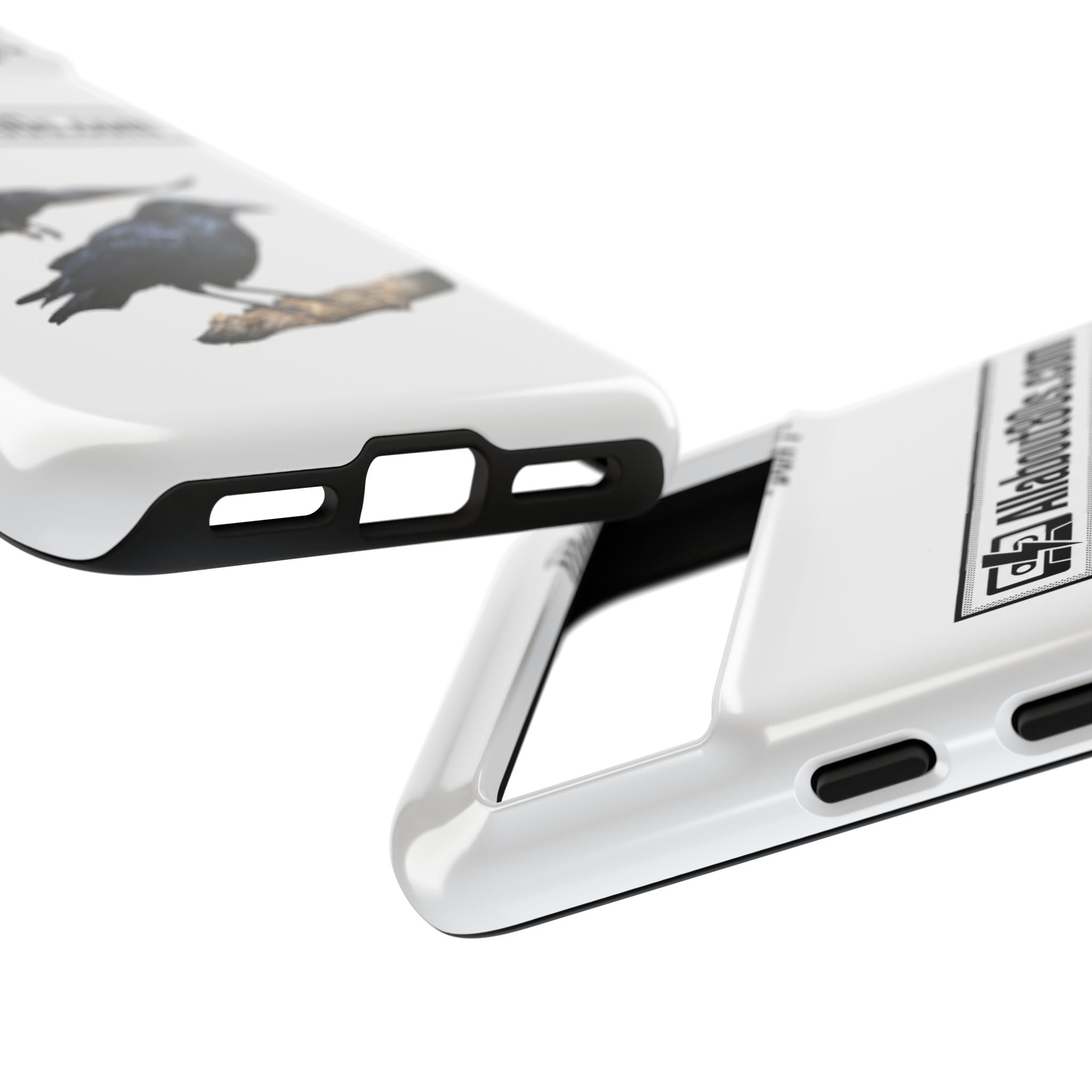 Raven Flight Phone Case — Protective iPhone Case with Black Crow Design