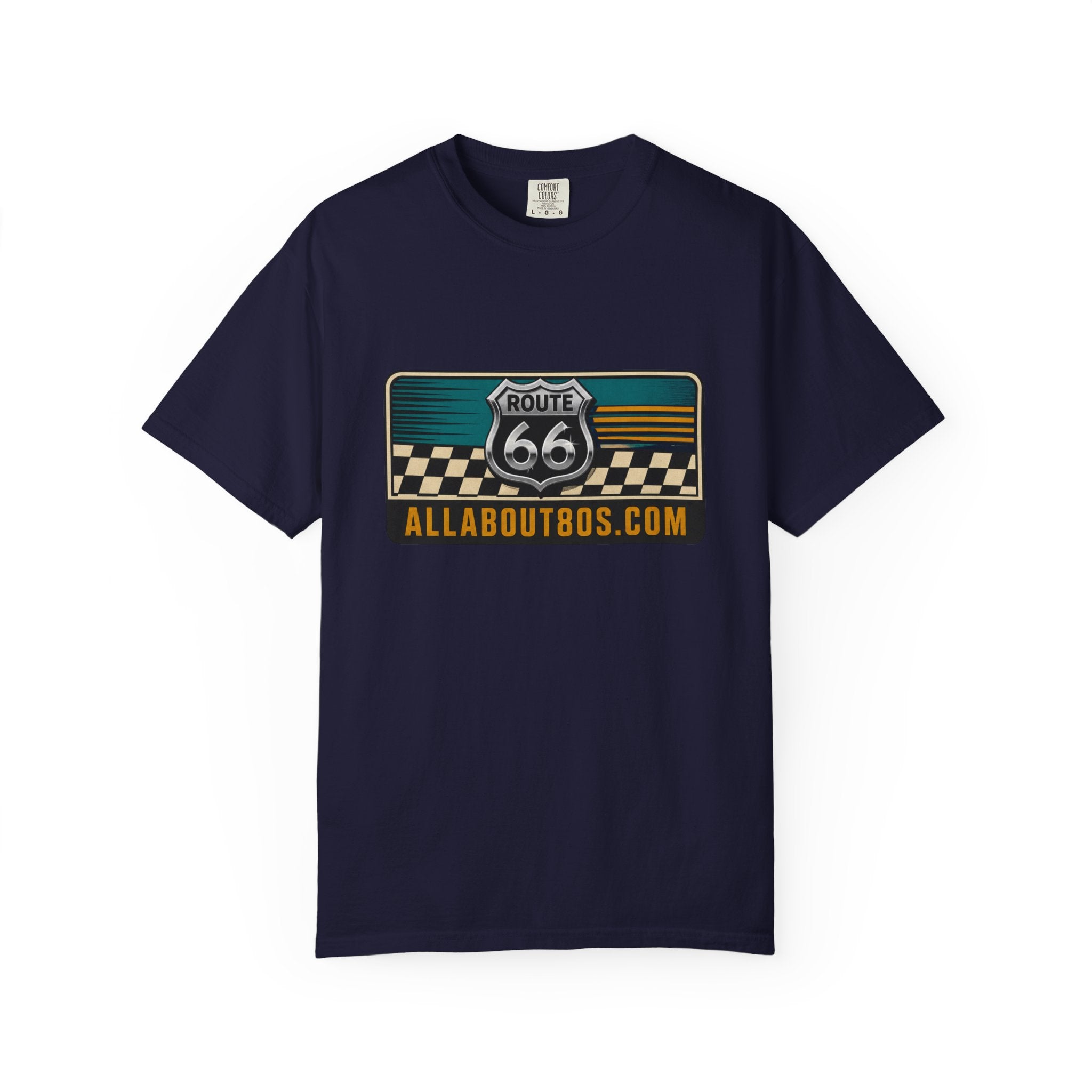Route 66 Vintage Logo T-Shirt — AllAbout80s.com Graphic Tee